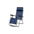 Baštenska stolica podesiva sa jastukom metalna – plava Messina